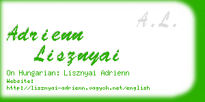 adrienn lisznyai business card